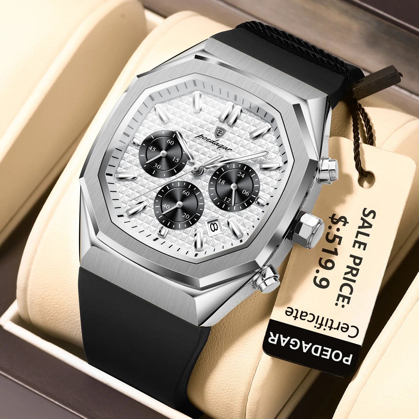 Reloj de pulsera Poedagar 893